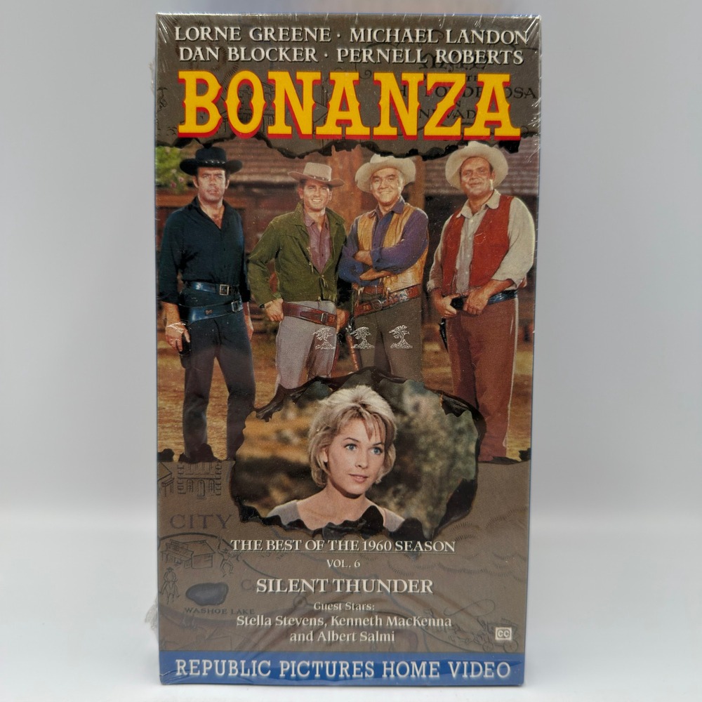 Bonanza Silent Thunder VHS 1960 Season Vol 6 Michael Landon Stella Stevens NEW